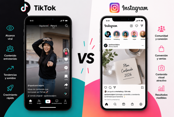 TikTok vs Instagram cuál funciona mejor para marketing digital en 2026